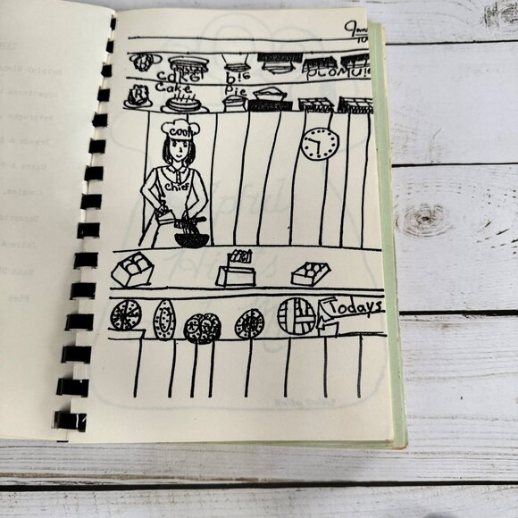 Walker Elementary School Cookbook West Allis WI Community Recipes Vtg Spiral - Picture 7 of 9